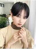 大人可愛い20代30代40代50代小顔ショートボブ丸みショートくびれ
