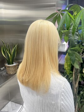 ゼスト 八王子店(ZEST) 抜きっぱなし/ケアブリーチ/ブロンド【藤野はるひ】