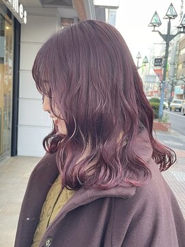 フレイムス ヘアアンドリラックス 大宮東口店(Frames) チェリーピンク/1bleach～
