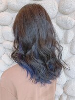 テーラヘアー 茂原店(TELA HAIR)&nbsp;インナーカラー　ネイビーブルー