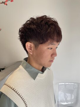 シー(SEA) men's ピンクラベンダーブラウンカラー