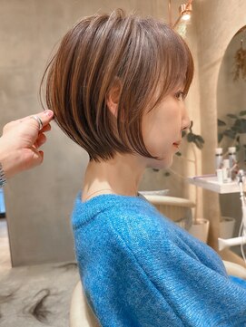 ロンド エスポワール 錦糸町(Lond espoir) 切りっぱなしボブ美髪ピンクブラウン【工藤昴】