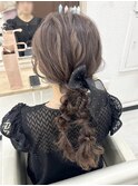 【お呼ばれ】(ツイン)2束編みおろし