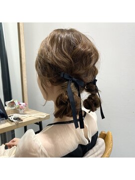 ディーエックス ウエスト(Dxxxx WEST) #ヘアアレンジ/アレンジ/結婚式/パーティヘア/あみおろし
