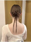 カチモリヘア お呼ばれアレンジ タイトアレンジ