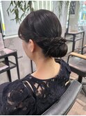 【立川CRES吉岡俊】結婚式アレンジ　シニヨンアレンジ