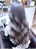 【高校卒業ハイトーン】ホワイトグレージュ×ブリーチ2回