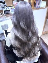 ブレイズヘアー(BLAZEhair) 【高校卒業ハイトーン】ホワイトグレージュ×ブリーチ2回