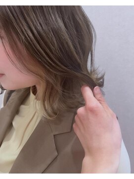 リールヘアー 香椎店(rire hair) スモーキーベージュ インナーカラー
