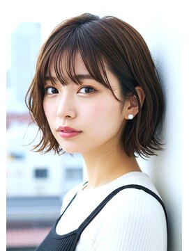 ニューカマー バイ ヘッドライト シブヤ(NEW COMER by HEADLIGHT shibuya) ”野暮ったくならない”レイヤー入り外ハネボブ