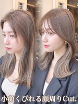 ミラリー トウキョウ(Mirareee Tokyo) 20代30代40代◎前髪パーマ韓国風巻きくすみベージュお団子ヘア