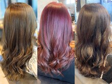 ◇ダメージを抑えつつ、深みのある色味を楽しめるブリーチなしダブルカラー◇