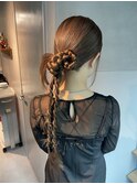 【タイトポニーテール】結婚式/二次会//銀座/ヘアセット/成人式