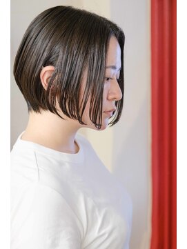 ルーシー ヘアデザインワークス(Lucy Hair Design Works) サロンワーク×ナチュラルストレートショートボブ