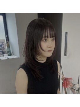 ニコ シモノセキ(NIKO Shimonoseki) 【NIKO】レイヤーカット／ウルフカット/暖色/ワインレッド