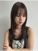 似合わせカット/顔周りレイヤー/ツヤ髪カラー