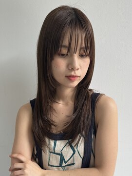 トリッカ 銀座(tricca) 似合わせカット/顔周りレイヤー/ツヤ髪カラー