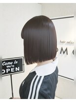 カモン(CAMON)&nbsp;切りっぱなしボブ ショコラカラー 韓国風ボブ