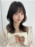 艶髪 20代 髪質改善 ウルフレイヤーカット 韓国くびれヘア
