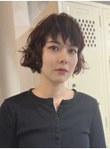 モードに◎ボブパーマに色味を足してカッコよく！【高田】