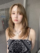 マーシュ(marshu)&nbsp;layer cut × high tone beige 【Hikaru】