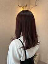 トリコ アヴェダ ららテラス北綾瀬(tricot AVEDA) ミディアムヘア/ローズブラウン/チェリーレッド