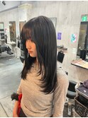 長崎レイヤー 黒染めを使わない実習用暗染め 韓国