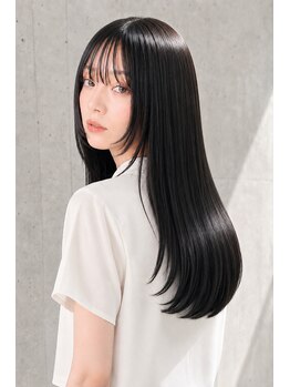 ヘアアンドメイク ニューヨーク ニューヨーク 長岡天神店(Hair&Make NYNY)の写真/【長岡天神駅すぐ】クセ強さんからぺたんこさんまで、広がる髪も柔らかく♪丁寧施術で叶える艶ストレート