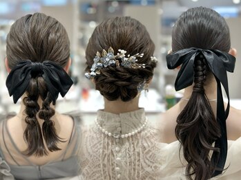 アフロート トウキョウ(AFLOAT TOKYO)の写真/ヘアメイクのプロが手掛ける、最新の可愛いヘアセットをご提供！お呼ばれスタイルなら《AFLOAT》で*