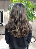 艶グレージュハイライト