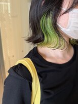 ラニヘアサロン(lani hair salon)&nbsp;インナーカラー/ライム/ライムグリーン