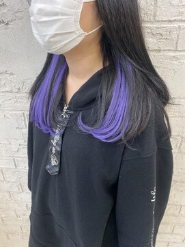 プライズ 池袋店(prize) インナーカラーことりベージュ大人かわいいエクステ黒髪4079