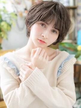 カバーヘア ブリス 上尾西口店(COVER HAIR bliss) ダークグレージュくせ毛風ナチュラルマッシュa上尾20代30代40代