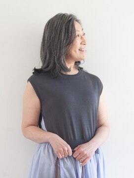 えがお美容室 【えがお美容室】50代60代に人気☆大人カジュアルミディアム
