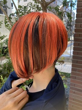 アリュー(allu) 逆インナーカラーオレンジ