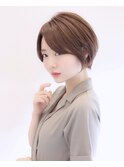 大人ショートボブ 20代30代40代ヘア 小顔 大阪クビレ梅田
