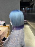 デザインカラー/レイヤーカット/ウェットヘア/オリーブベージュ