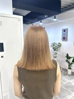 ペレ 栄店(PELE) デザインカラー/レイヤーカット/ウェットヘア/オリーブベージュ