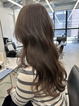 リリット(ReLit) ハイライトカラーグレージュベージュレイヤーカットボブ髪質改善