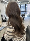 ハイライトカラーグレージュベージュレイヤーカットボブ髪質改善