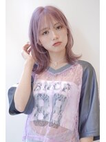 ニューヨークニューヨーク なんば道頓堀店(NYNY)&nbsp;顔まわりレイヤー/ウルフ/ペールピンクベージュ　10代20代30代