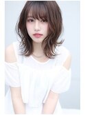 セミディワンカールウェーブミディアム結べるボブ