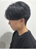 メンズセンターパートパーマニュアンスパーマ毛流れパーマ