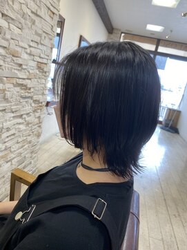 アローズ 荒尾店(arose) フェイスレイヤー黒髪ショートウルフ!