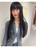 顔周りレイヤーロング
