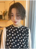 ゆるめパーマのショートスタイル