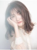 ミディアムスタイル/ヘーゼルベージュ/デザインカラー