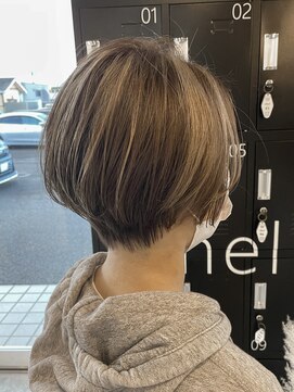 シェル 津山の手店(shel) デザインカラー/アンブレラカラー/秋カラー/20代30代ショート