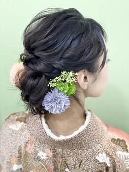 シェルベアー(Shell Bear)の写真/［成人式、卒業式の着付け予約受付中］特別な日の着付け,ヘアセットはお任せ◆早朝予約も受付中！[銀座]