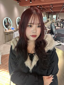 ヘアーアンドメイク ビス(HAIR&MAKE bis) チェリーピンクルーツカラー【咲 奈】